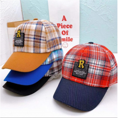 Kids Grid Baseball Cap