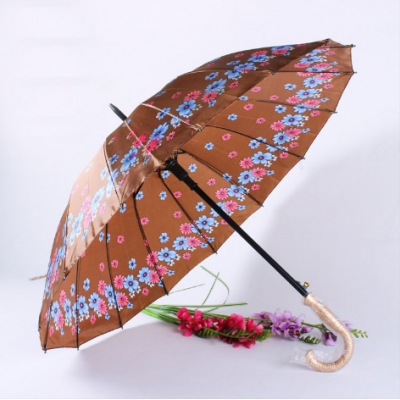 Flower Long Handle Umbrella