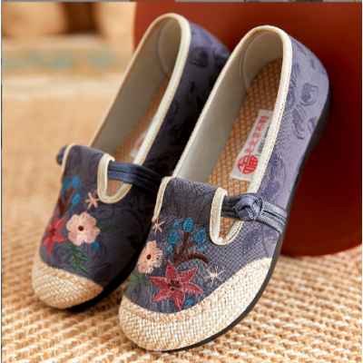 Women Embroider Shoes