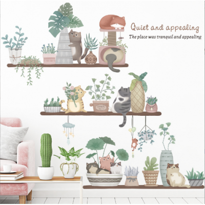 Cute Cat Wall Stickers