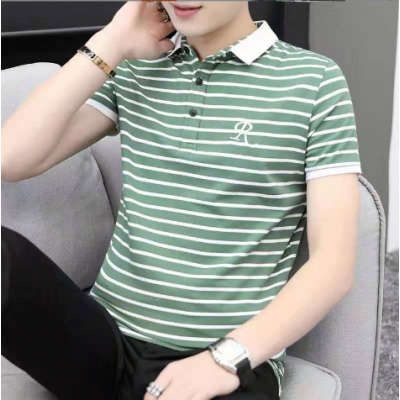 Men's Stripe Polo Shirt