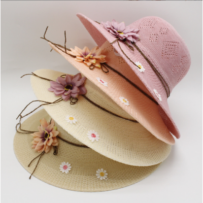 Flower Wide Brimmed Hat