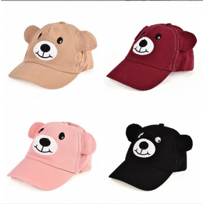 Kids Cartoon Bear Baseball Cap