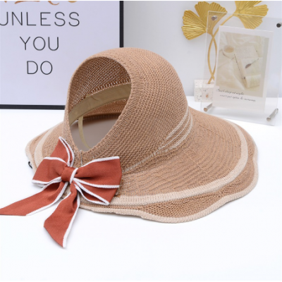 Bowknot Wide Brimmed Hat