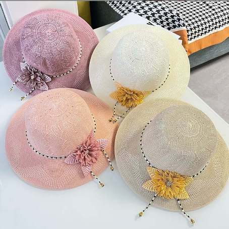 Flower Outdoor Straw Hat