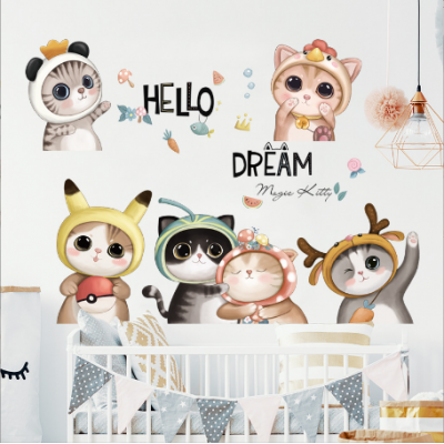 Cute Cat Wall Stickers