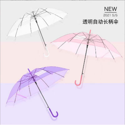 Long Transparent Umbrella