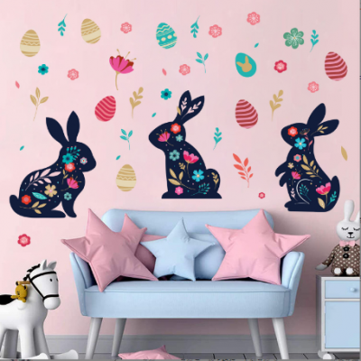 Rabbit Wall Stickers Decor