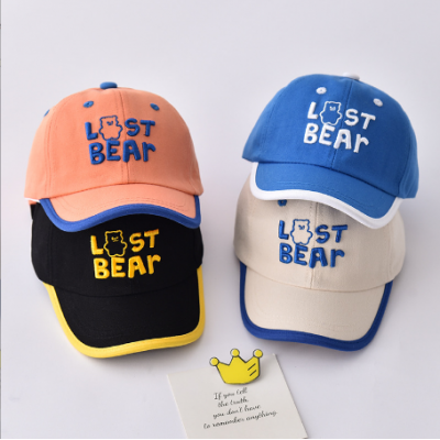 Kids Cute Bear Baseball Cap