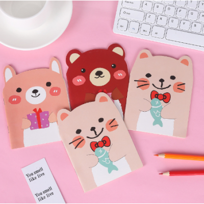 Mini Bear Shpe Notebook