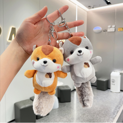 Squirrel Plush Toy Keyrings