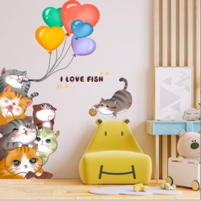 Cartoon Cat Wall Stickers