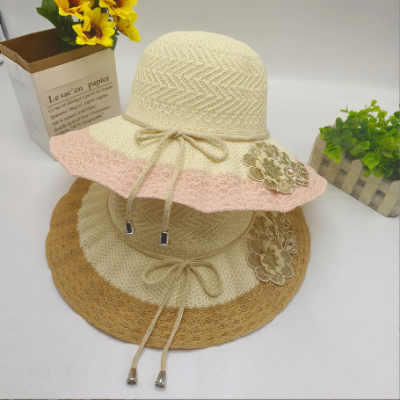 Women Flower Round Hat