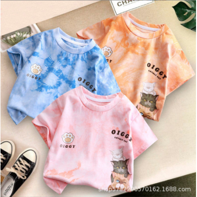 Kids Cute Cat Tops