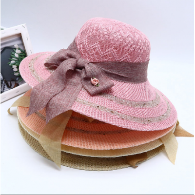 Women Bowknot Beach Hat