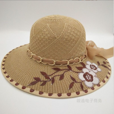 Women Flower Large Hat