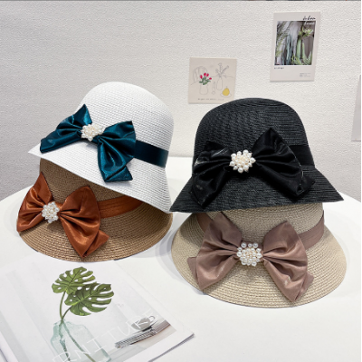 Bowknot Pearl Elegant Hat