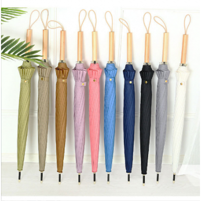 Pure Color Long Umbrella