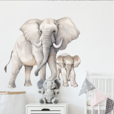 Cute Elephant Wall Stickers