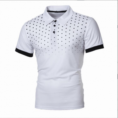 Men's Fashion Dot Polo Tops