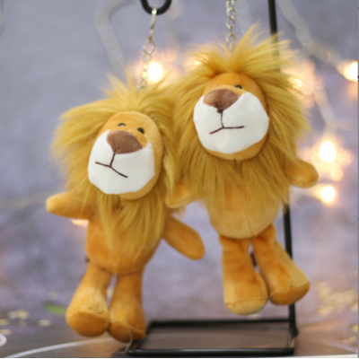 Lion Shape Plush Toy Keyrings