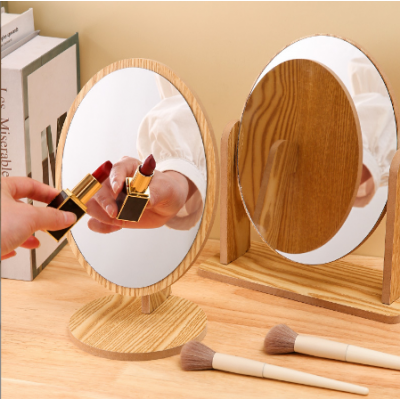 Cosmetic Wooden Mirror