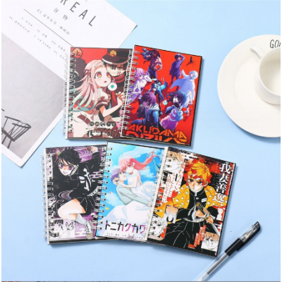 Cartoon Students Coil Notebook