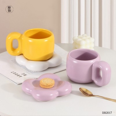 Flower Shape Coffee Mark Cup