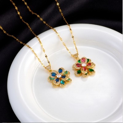 Flower Shape Choker Necklace