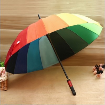 Rainbow Color Long Umbrella