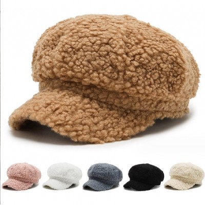 Women Plush Beret Hat