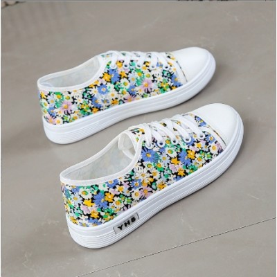 Women Flower Canvas Shoes