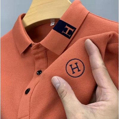 Men's H Letter Polo Shirt