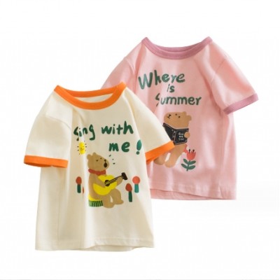 Kids Cute Short Sleeve Tops