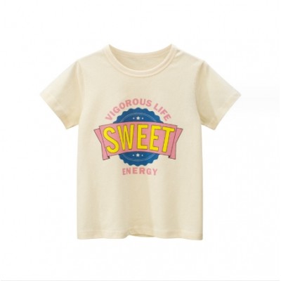 Kids Sweet Short Sleeve Tops