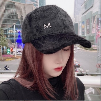 Women Plush Baseball Cap