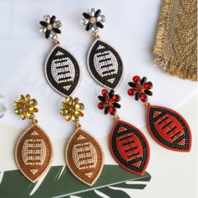 Rugby Shape Earrings