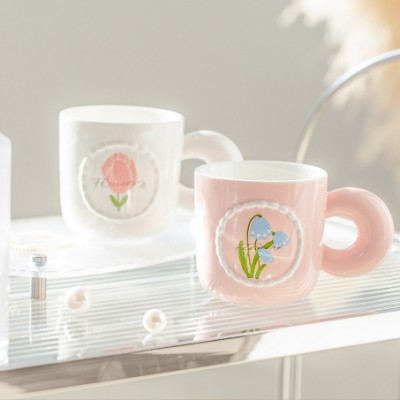 Simple Flower Mark Cup