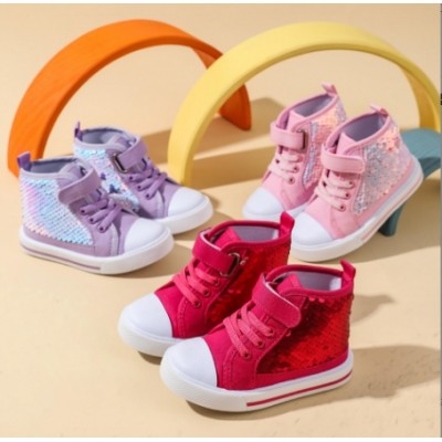 Kids Sequin Canvas Shoes