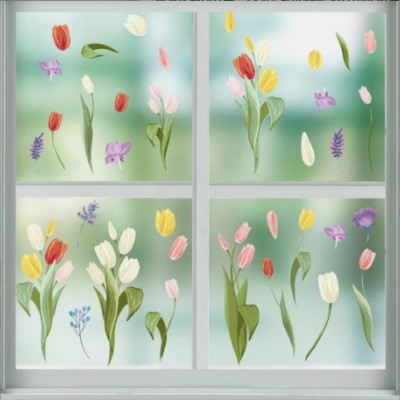 Tulip Shape Wall Stickers