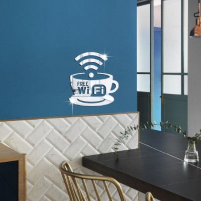 Wifi Cup Shape Wall Stickers