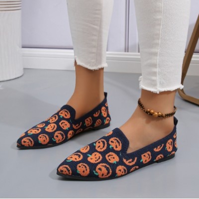 Women Pumpkin Loafer Shoes