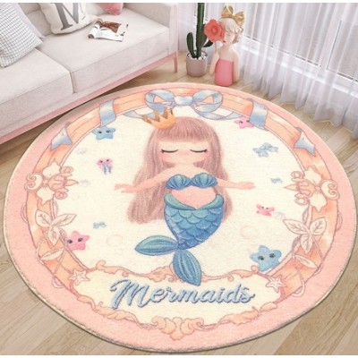 Round Mermaid Mat Carpet