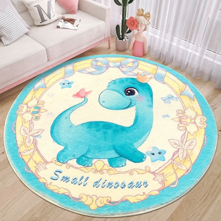 Round Dinosaur Mat Carpet