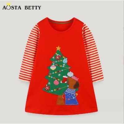 Kids Cute Christmas Tree Dress