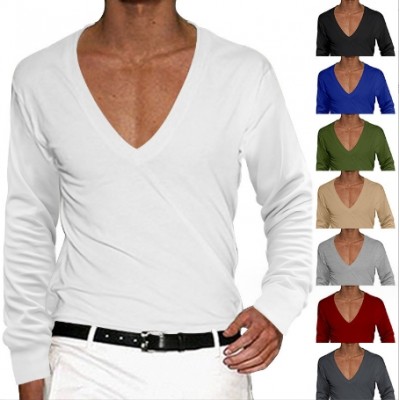 Men's Pure Color Tops