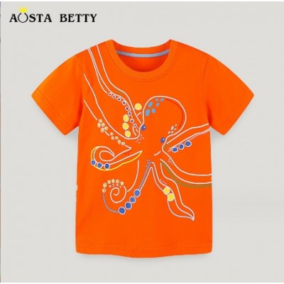 Kids Cute Octopus Tops