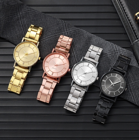 Men's Round Quartz Watches