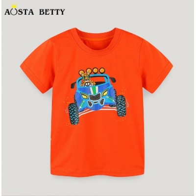 Kids Cartoon Cat Tops