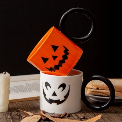 Halloween Pumpkin Mark Cup